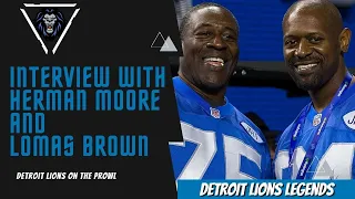 Detroit Lions Legends Herman Moore And Lomas Brown