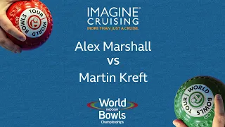 World Indoor Bowls Championship 2024 Alex Marshall vs Martin Kreft - Day 14 Match 1