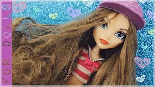 КАК СДЕЛАТЬ ПАРИК ДЛЯ КУКЛЫ НА ВЯЗАННОЙ ОСНОВЕ ♡ FOR DOLLS