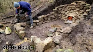 20 Days, a Man Built a STONE HOUSE : The Enigmatic Stone Secret Shelter