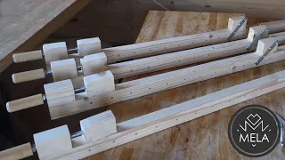 Wooden Bar Clamps | Homemade Woodworking Tools