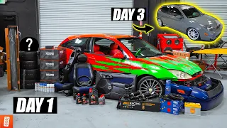 Rebuilding An Abandoned 2003 Ford Focus SVT "SEMA Show Car" in 3 Days! [BUDGET TRANSFORMATION]