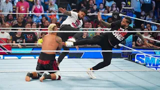 The Usos Attack Solo Sikoa - WWE SmackDown 23 June 2023  | 1080p FULL HD 60fps