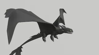 Toothless Animation Close Up Turnaround