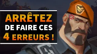 4 ERREURS A NE PLUS JAMAIS FAIRE  ! GUIDE VALORANT FR POUR RANKED