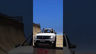 Renault Duster Car Jump  On Highest Ramp_ #shorts