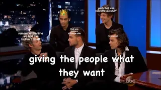 a part THREE to one direction being idiots for 8 minutes straight