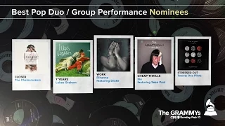 Best Pop Duo / Group Performance Nominees | The 59th GRAMMYs