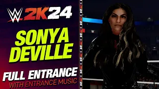 SONYA DEVILLE WWE 2K24 ENTRANCE - #WWE2K24 SONYA DEVILLE ENTRANCE THEME