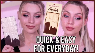 Simple Eyeshadow look using the NUDES palette - I Heart Revolution