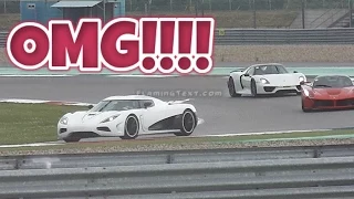 HYPERCARS ON TRACK-AGERA R, LAFERRARI, P1, 918!