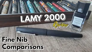 LAMY 2000 Fine | Review & Nib Line Comparisons