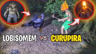 CÂMERA FLAGRA CURUPIRA E LOBISOMEM BRIGAND0🚨😱 - cenas reais (folclore brasileiro)📽