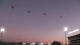 UCLA Marching Band at UCLA vs. USC Football, USMC Fly Over, Pregame Show