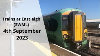 Trains at Eastleigh (SWML) | 4/9/23 | + Class 455 movement
