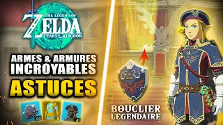 Zelda Tears of The Kingdom : 9 Armes et Amures INCROYABLES dès le début du jeu 🔥 BOUCLIER LÉGENDAIRE