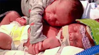 One of the twins dies in childbirth. Minutes later, the surviving twin does something shocking