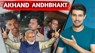 Andhbhakt roast by dhruv Rathee | Akhand Andhbhakt insult in public | dhruv rathee roast modi bhakt