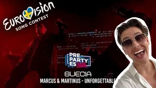 LET'S REACT to MARCUS & MARTINUS with "UNFORGETTABLE" - MADRID PRE-PARTY! / SWEDEN / EUROVISION 2024