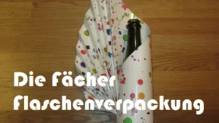 Flaschenverpackung mit Fächer