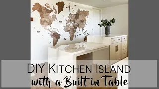 How to Make a Kitchen Island with a Built in Table