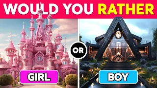 Would You Rather...? Boy VS Girl Edition 👦👧 Monkey Quiz