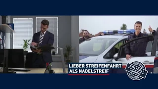 Lieber Streifenfahrt als Nadelstreif