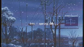 bts - spring day (slowed down but it’s raining)༄