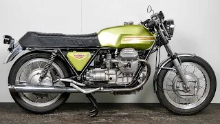 Moto Guzzi V7 Sport 1972 750cc - starting & riding