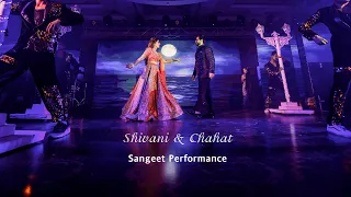 Shivani & Chahat | Sangeet Performance | Ankh Marey & Mera Wala  Dance