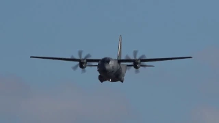 RAAF C27J Spartan WLBY11 High Speed Fly past Avalon Airport