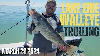LAKE ERIE SPRING WALLEYE TROLLING WITH CRANKBAITS MARCH 29,2024