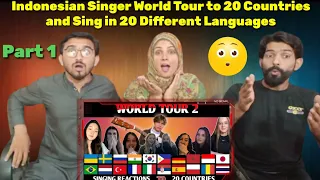 Indonesian Singer World Tour to 20 Countries and Sing in 20 Different Languages | SINGING REACTIONS.