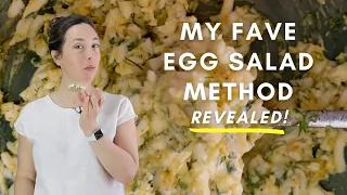 The Best Egg Salad Method for Fluffy, Light Egg Salad. Less Mayo and Less Chopping!