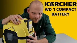 KARCHER WD1 compact battery - АККУМУЛЯТОРНЫЙ хозяйственный пылесос ОБЗОР