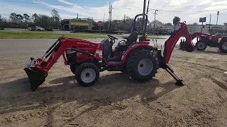 Mahindra 1626 shuttle with backhoe