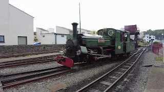 Ffestiniog Narrow Gauge Locomotive "Blanche" at Porthmadog.