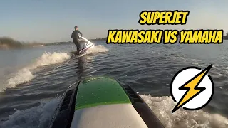 Jet Ski SuperJet Kawasaki VS Yamaha!