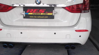 BMW X1 modified RES Racing stainless steel high performance exhaust system