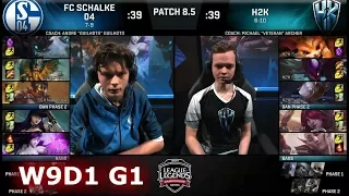 FC Schalke 04 vs H2K Gaming | Week 9 Day 1 of S8 EU LCS Spring 2018 | S04 vs H2K W9D1 G1