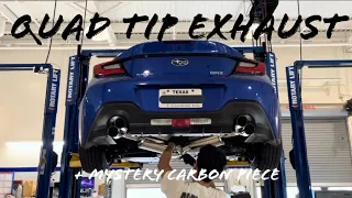 I PUT A QUAD TIP ON THE BRZ!! Vlog #6