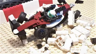 F1 2022 British GP huge start crash made in Lego / (original video)