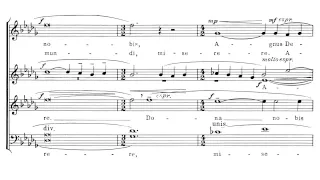 Samuel Barber - (SATB choir) Agnus dei (with score)