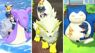 Pokémon Let's Go Pikachu & Eevee - All Rideable Pokémon