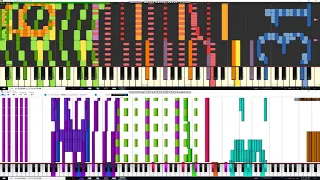 【Black MIDI】Tau "τ" the Song 6.28 Million Legit Run (Synthesia and PFA)