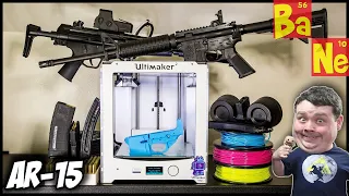 I 3D Printed an AR-15 Assault Rifle Lower Receiver on my 3D Printer in PLA 😎 - @Barnacules