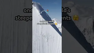 World’s Steepest Ski Descent?! 🥶😳