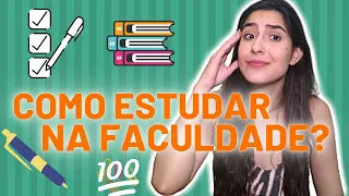 COMO ESTUDAR NA FACULDADE ? - ( dicas de estudo para faculdade )