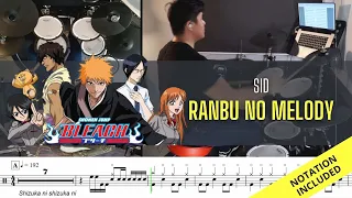 Bleach OP13 FULL| SID| Ranbu no Melody| Drum Cover| Raymond Goh
