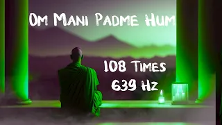 Om Mani Padme Hum @639Hz | 10min | Heart Chakra | Cellular Health | Dissolve Negative Karma